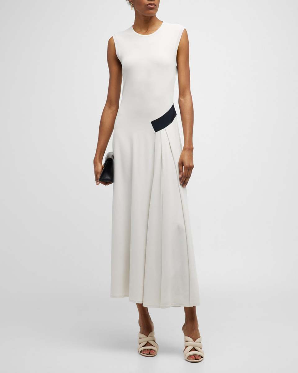 Maxi Dress w/ Colorblock Hip Detail